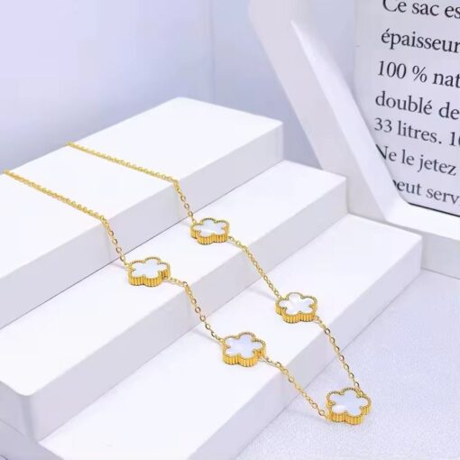 21046 - Collar Blanco Armado Van cleef