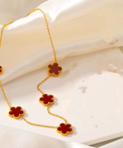 21046-2 Collar Rojo Armado Van cleef