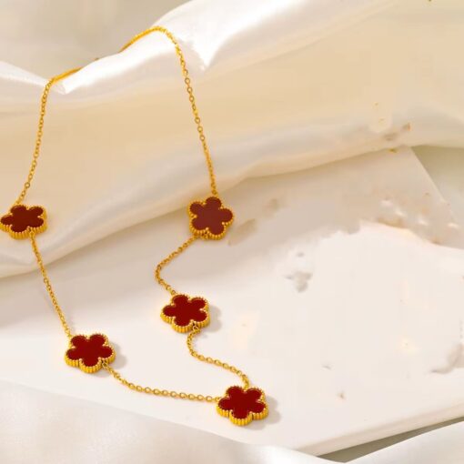 21046-2 Collar Rojo Armado Van cleef