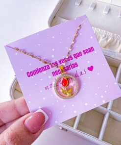 21031 - Collar armado flor