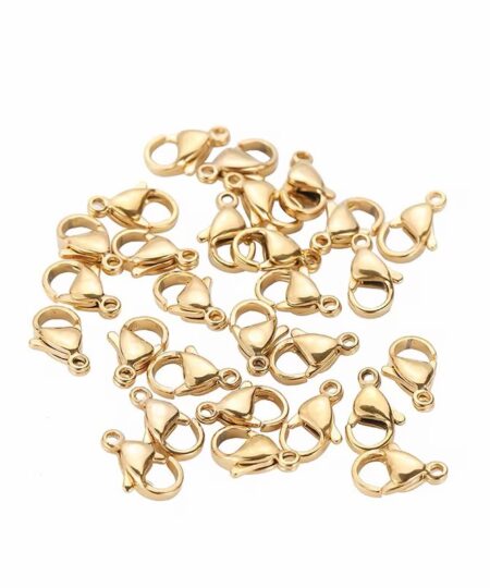 40103 - Herraje pico de loro acero dorado