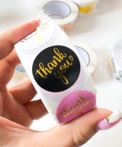 92001-3 Rollo sticker Thank You Multicolor