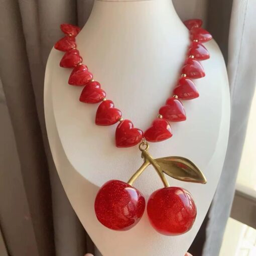 21079 - Collar armado extravagante cereza - Imagen 2