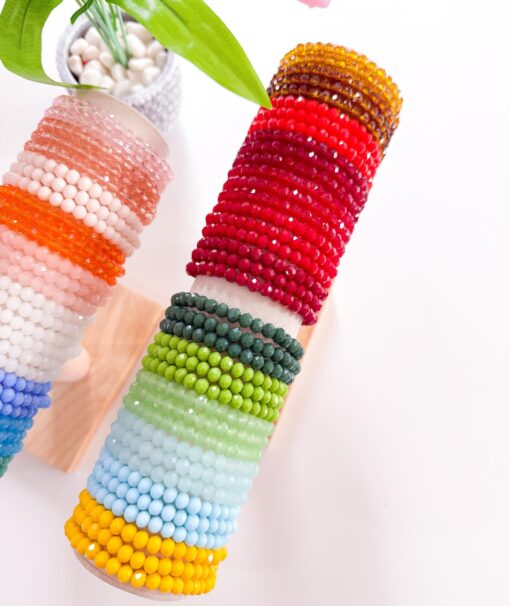 41093 - Pack 6 pulseras cristales