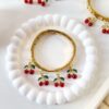41094 - Pulsera acero con cerezas