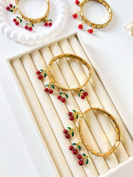 41094-1 - Pulsera acero con manzanas - Imagen 2