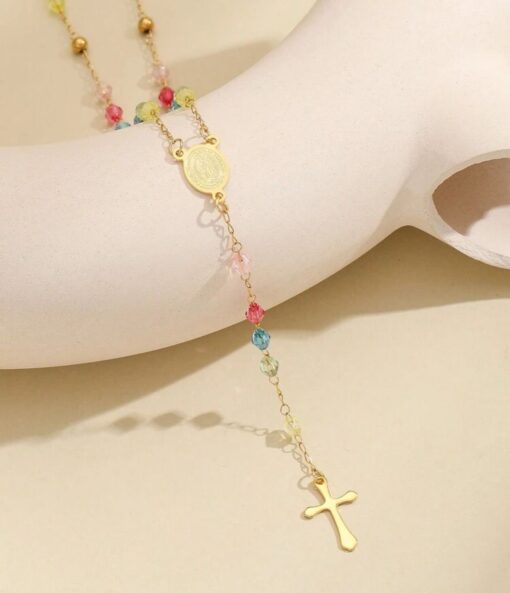 21013 - Collar Rosario armado multicolor