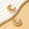 80093 - Zarcillos Dorado PlastiMetal C corrugada