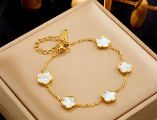 41004-2 Pulsera Blanco Acero Van cleef