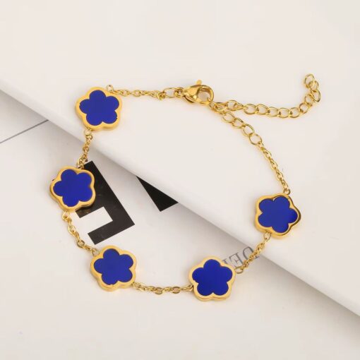 41004-4 Pulsera Azul Acero Van cleef