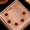 41004-5 Pulsera Vinotinto Acero Van cleef