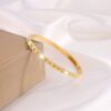 41099 - Pulsera Acero multi cristales