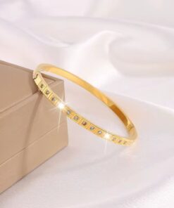41099 - Pulsera Acero multi cristales