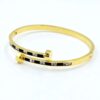 41102 - Pulsera Negro Acero enrollada