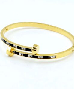 41102 - Pulsera Negro Acero enrollada