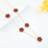 21047-5 Collar Vinotinto Armado Van cleef