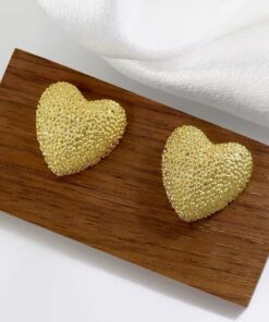 80127 - Zarcillos corazon punteado