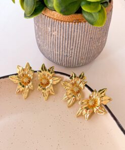 80140 - Zarcillos flor abierta