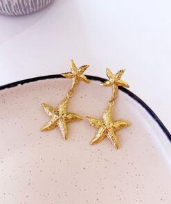 80160 - zarcillos doble estrella de mar