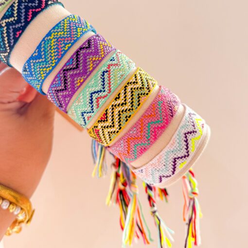41107 - Pulsera tela multicolor - Imagen 3