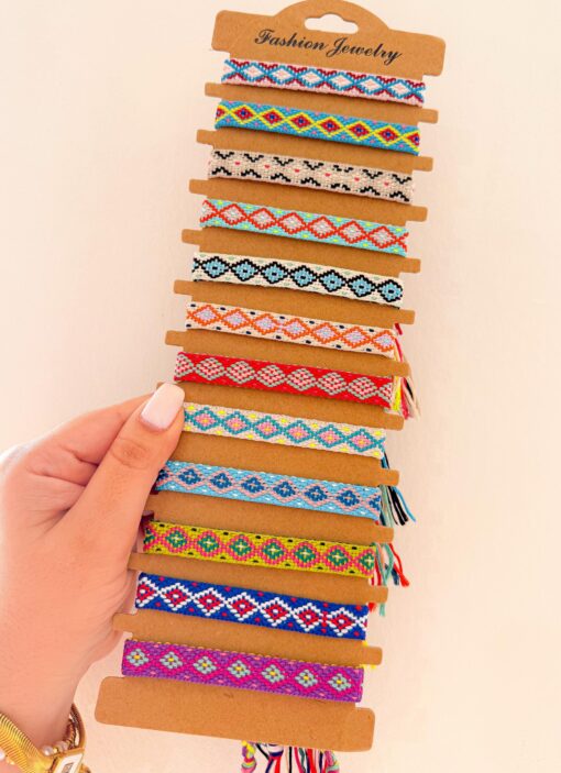 41107 - Pulsera tela multicolor