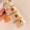 41108 - Pulsera armada corazon con perla