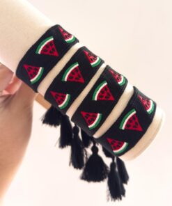 41111 - Pulsera Tela negra patilla