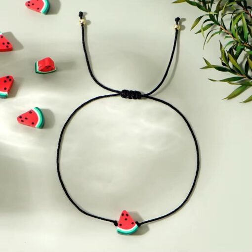 41112 - Pulsera armada hilo negro patilla - Imagen 2
