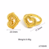 30002-1 Anillos Rodio corazon