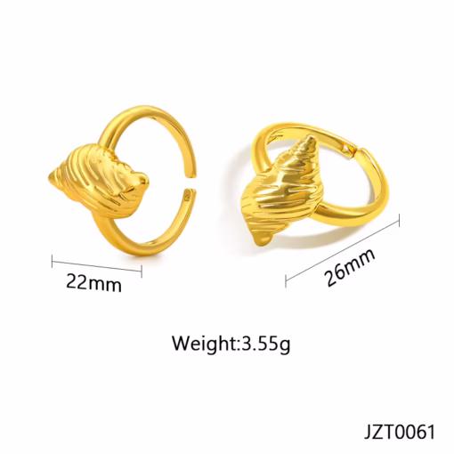 30002-11 Anillos Rodio Caracol