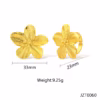 30002-10 Anillos Rodio flor 5 petalos
