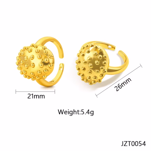 30002-5 Anillos Rodio pez globo