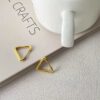 80033 - zarcillos argollas triangular
