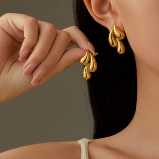 80022 - zarcillos triple gota