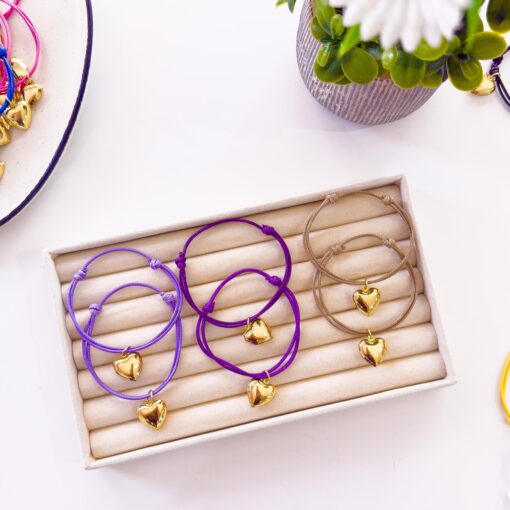 #9 - Combo 6 pulseras armadas con corazon - Imagen 2