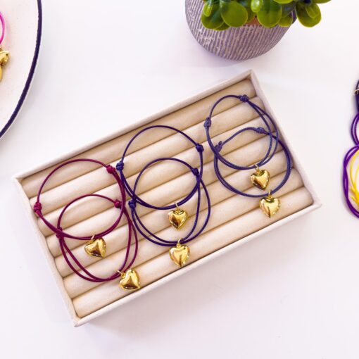 #9 - Combo 6 pulseras armadas con corazon - Imagen 3