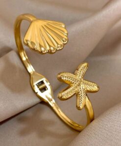 41114 - Pulsera acero marina concha
