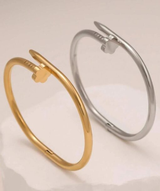 41040-1 Pulsera Plateado Acero clavo - Imagen 3
