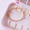 41115-2 Pulsera blanco acero esmaltada
