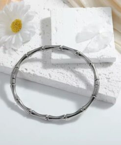 41060 - Pulsera Plateado Acero dorado