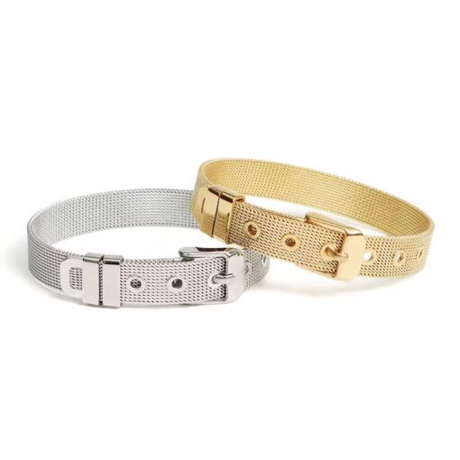 41134 - Pulsera dorado correa reloj acero - Imagen 2