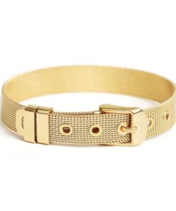 41134 - Pulsera dorado correa reloj acero