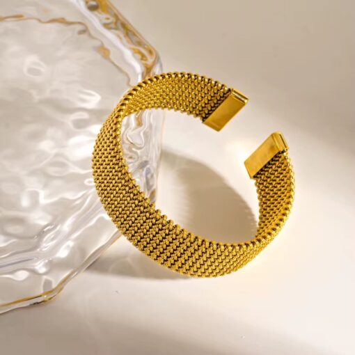 41135 - Brazalete dorado acero - Imagen 2
