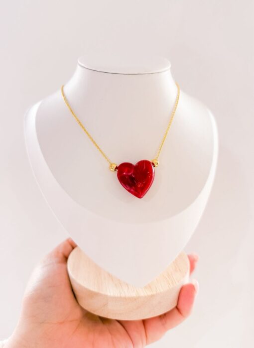 21012 - Collar corazon rojo - Imagen 2