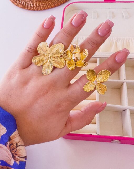 30001-13 Anillos Acero flor