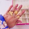 30001-14 Anillos Acero dorado