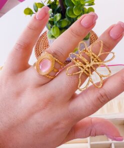 30001-11 Anillos Acero dorado