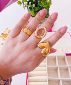 30001-9 Anillos Acero dorado