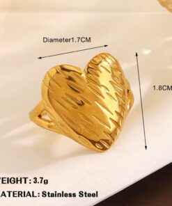 30001 - Anillos Acero corazon