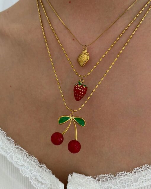 21030 - Collar cereza, fresa - Imagen 3
